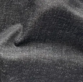 9 Oz Heathered Black Extra Wide Cotton Denim Twill (Made in Italy)