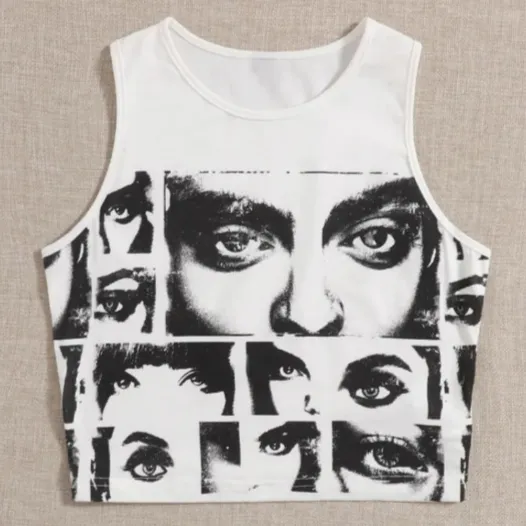 Amaya Punk Graphic Tank Tops