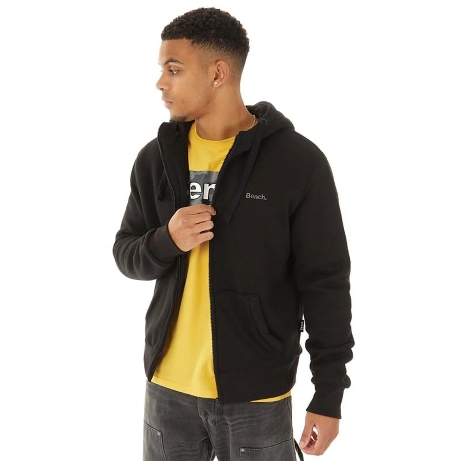 Bench Mens Baraz Zip Up Hoodie