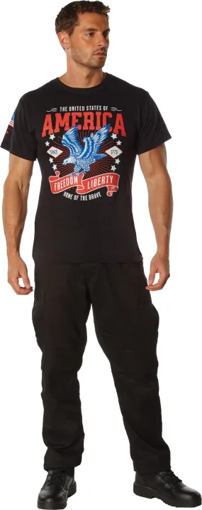 Black Freedom & Liberty Patriotic T-Shirt