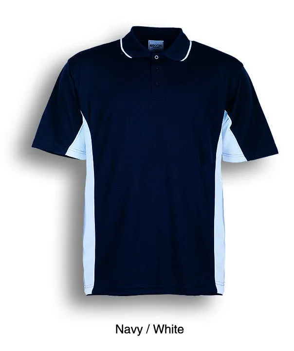 Bocini Men's Breezeway Panel Polo (2nd 9 colors)-(CP0528)