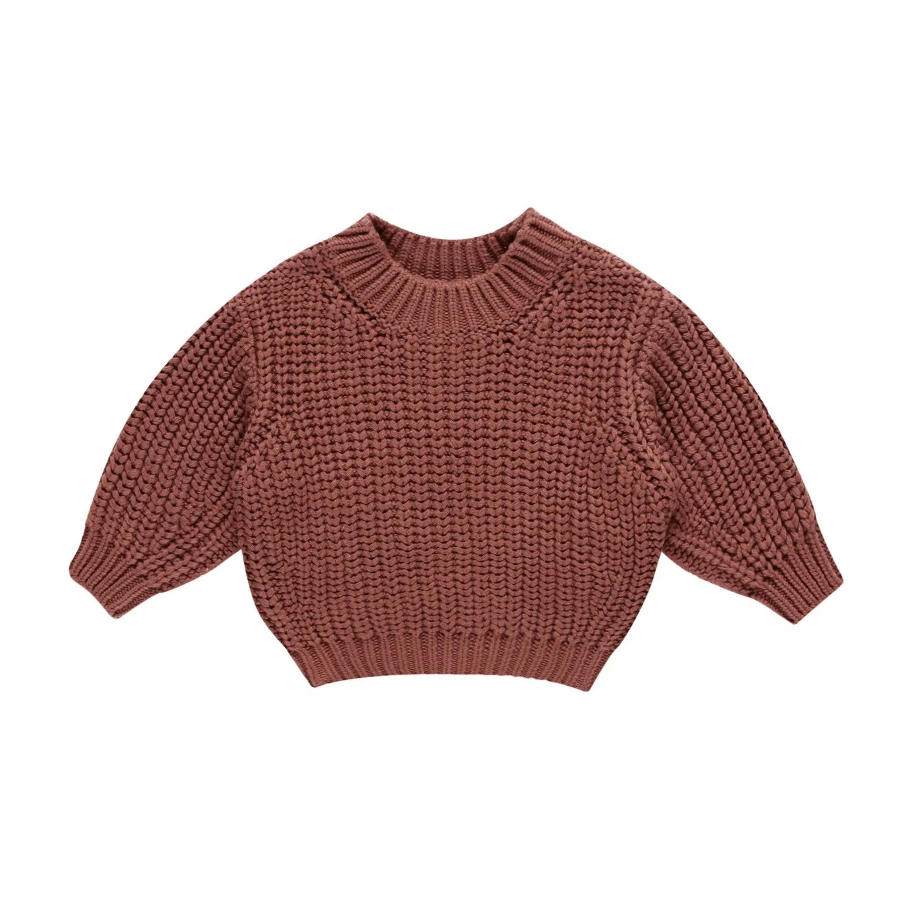 Chunky Knit Sweater | Cranberry