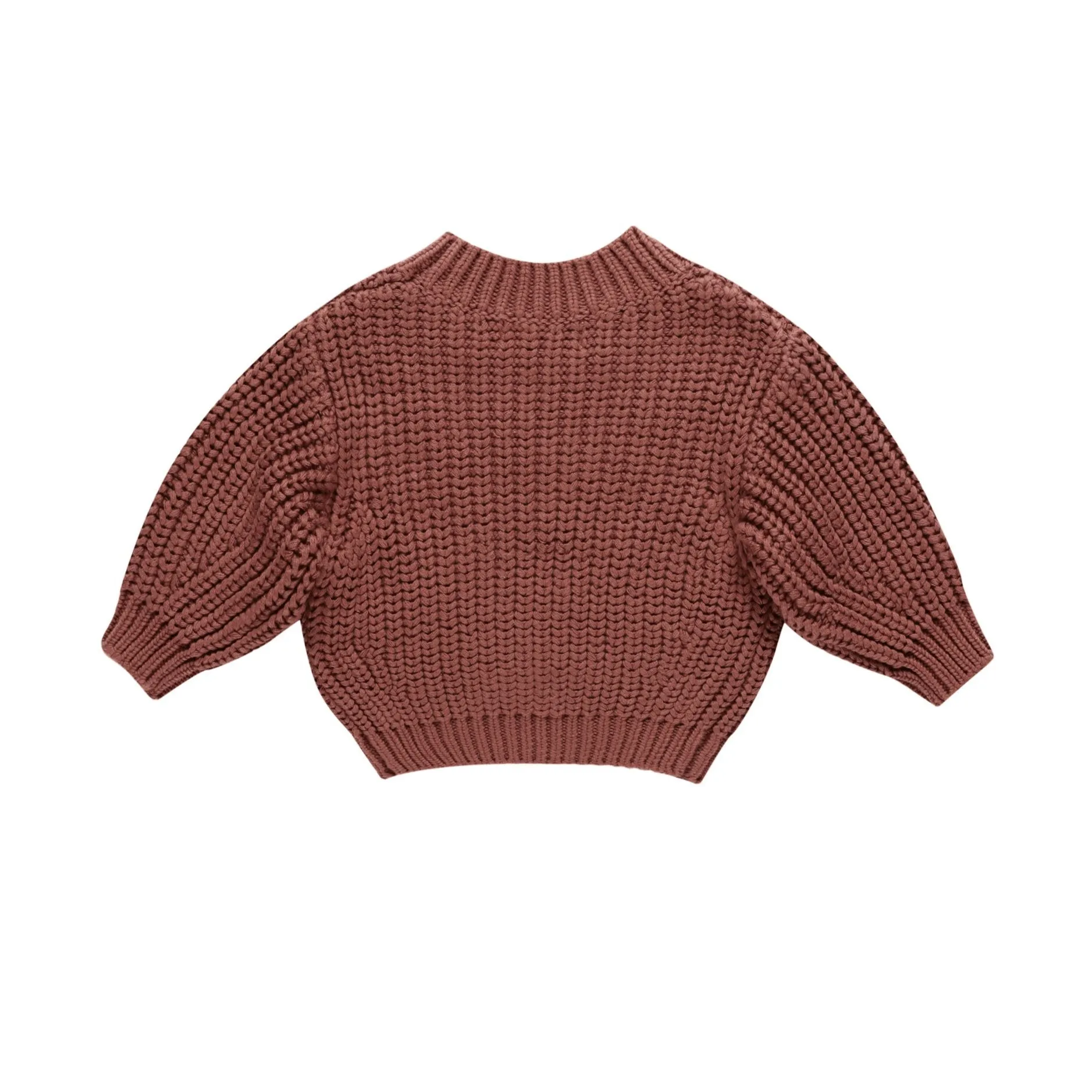 Chunky Knit Sweater | Cranberry