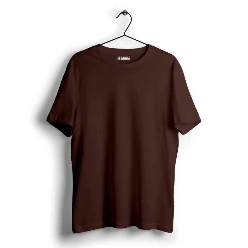 Coffee Brown Plain T-shirt