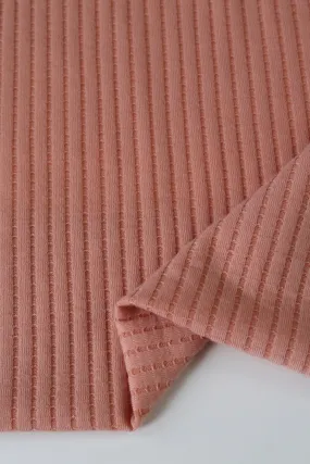 Dusky Peach Nepal Rib Knit