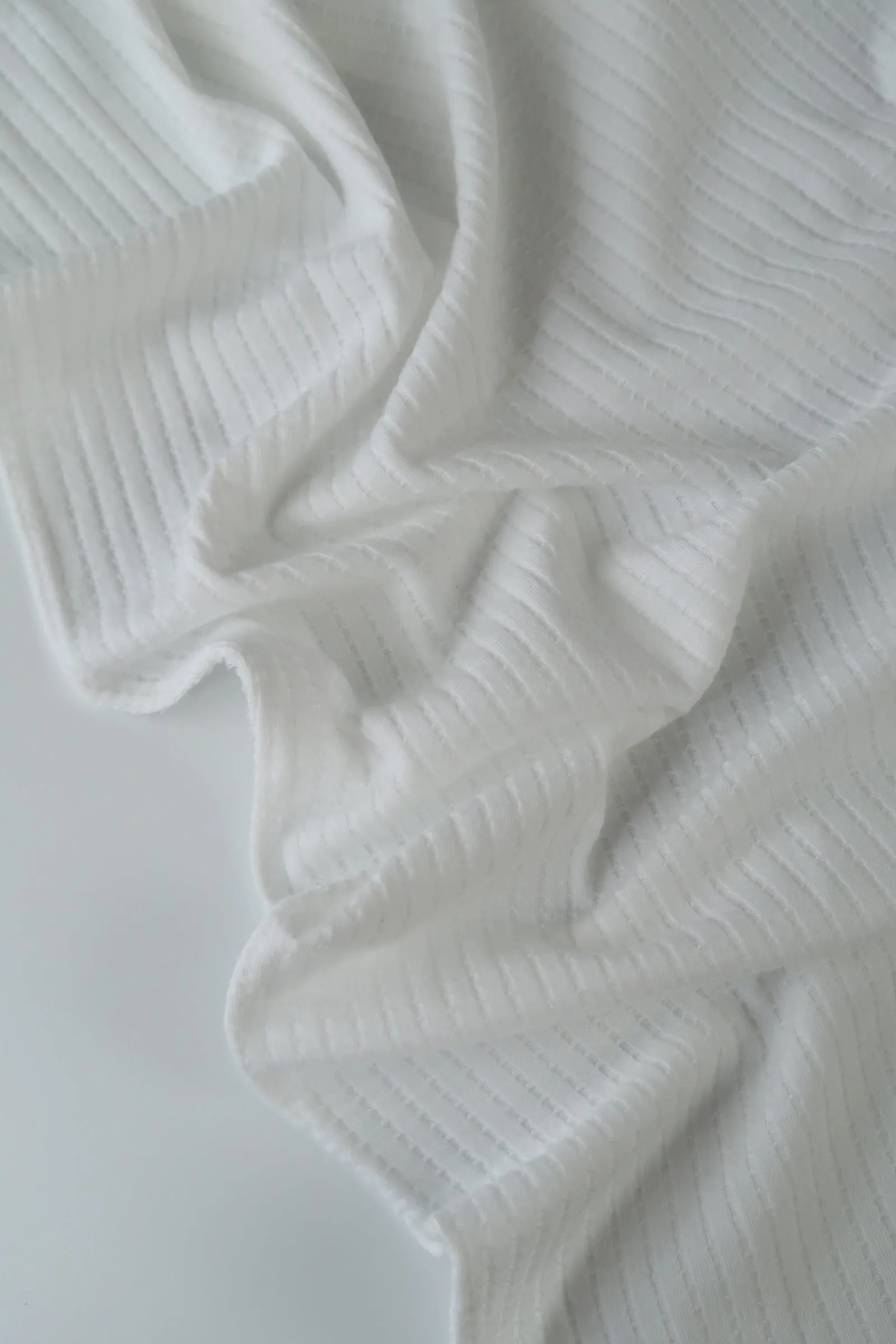 Eggshell Nepal Rib Knit