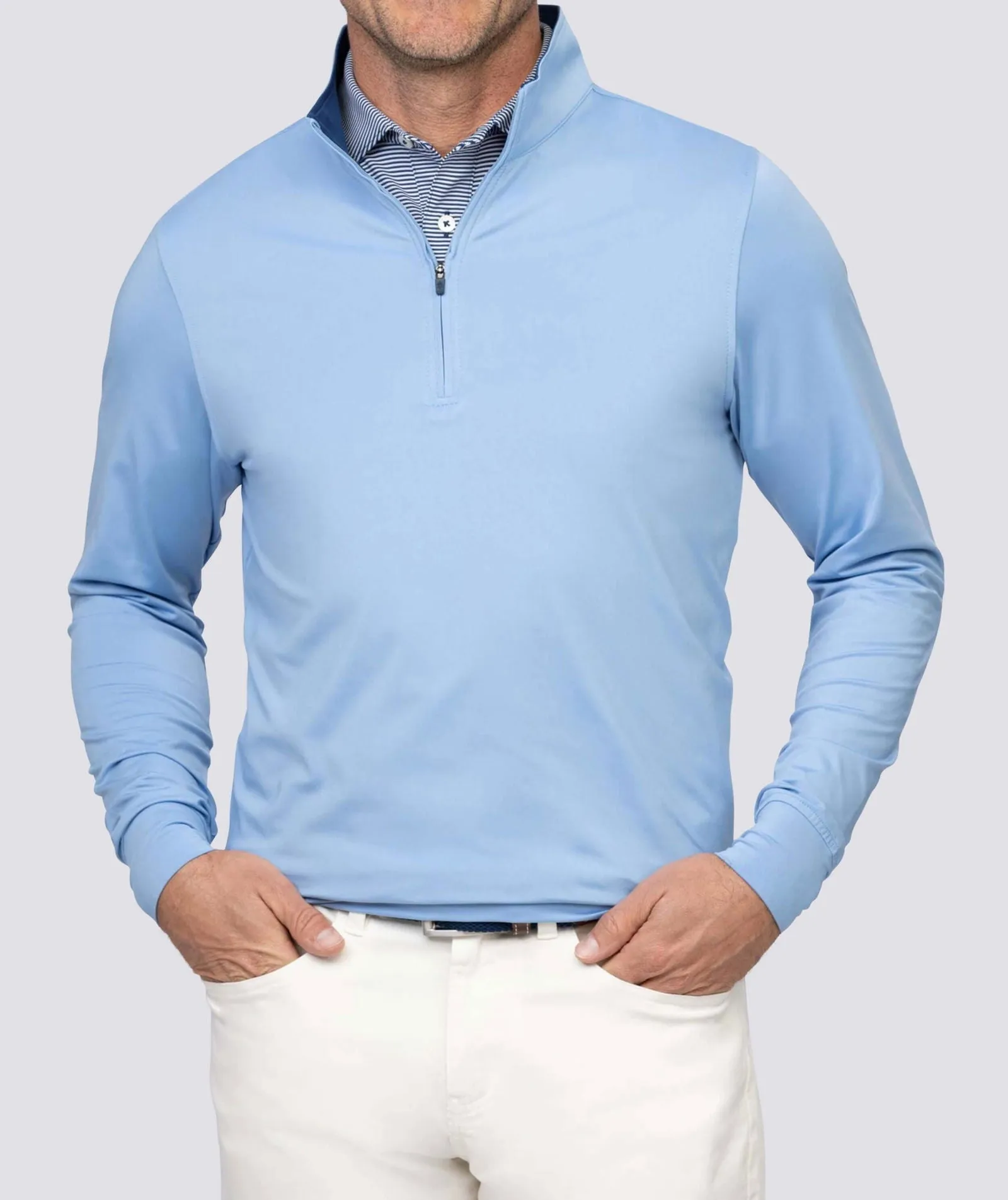 Eli Solid Performance Quarter-Zip Pullover