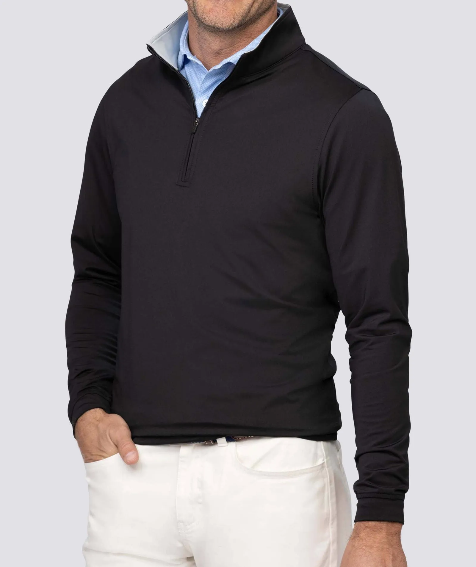 Eli Solid Performance Quarter-Zip Pullover