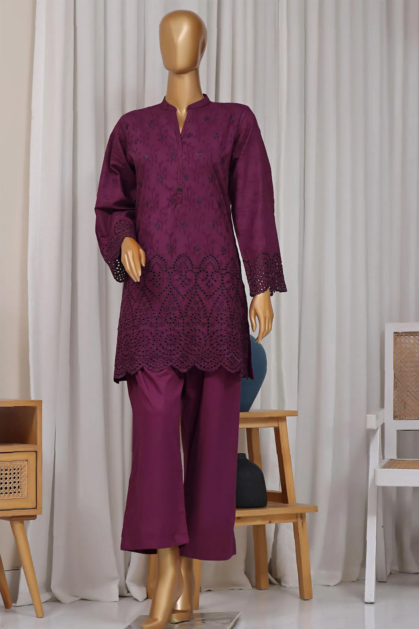 Estelle by Sada Bahar Stitched Co Ords Emb Jacquard Collection'2024-CK-Falsa