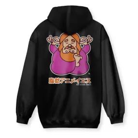 Fat Anime Jesus Zip-Up Hoodie