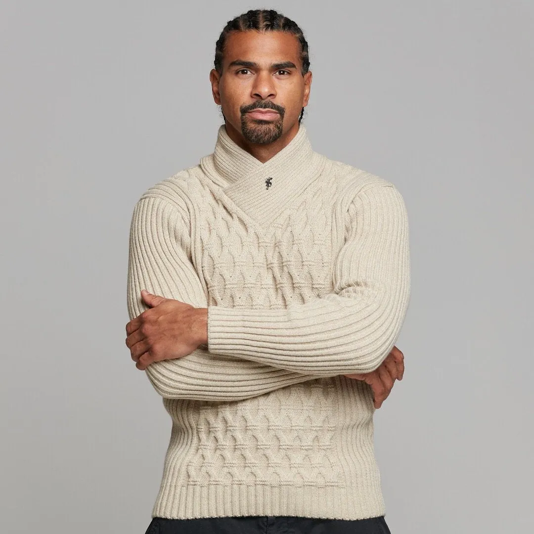 Father Sons Chunky Cable Knit Sand Jumper - FSJ010