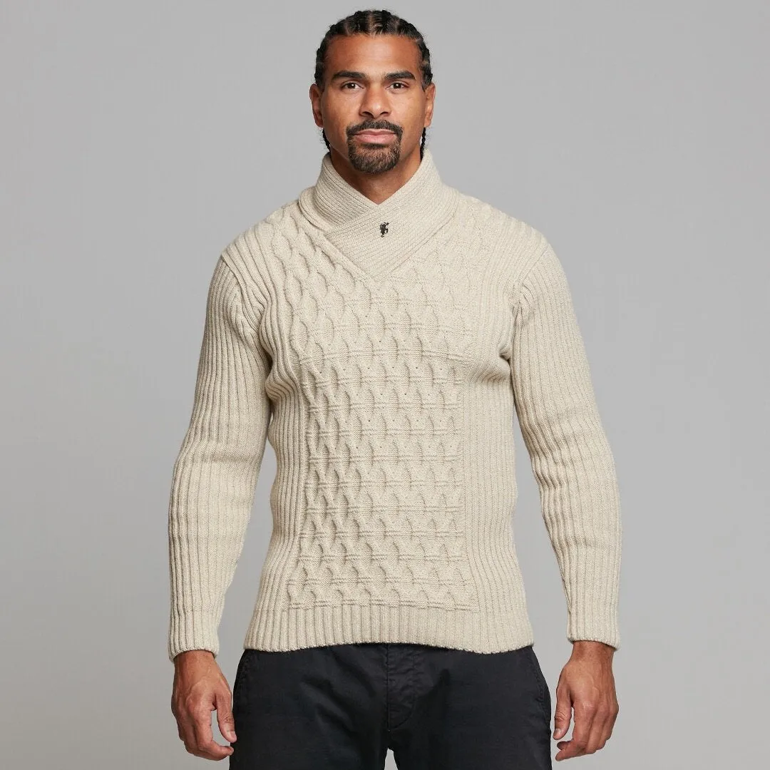 Father Sons Chunky Cable Knit Sand Jumper - FSJ010