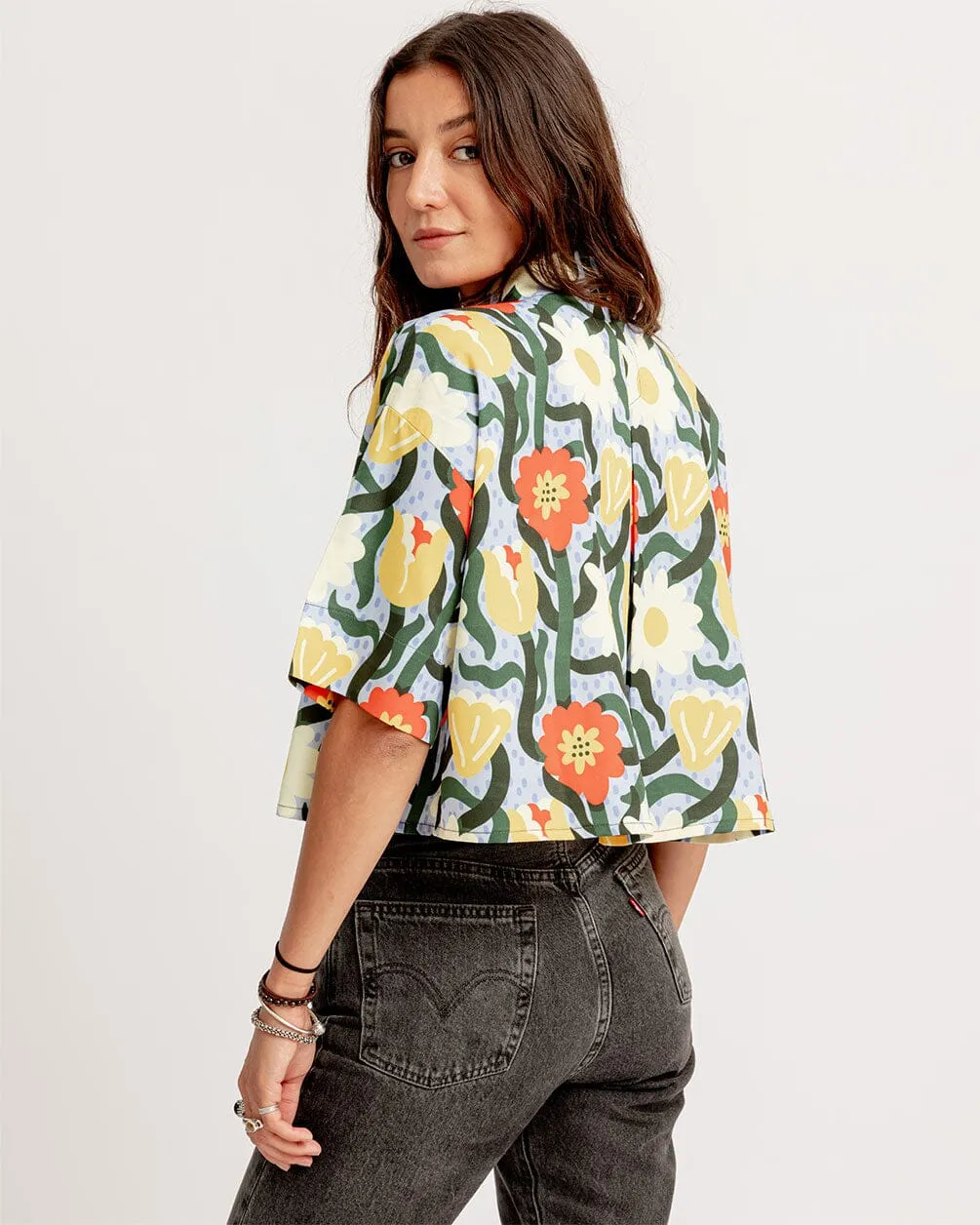 Fleur Cropped Shirt