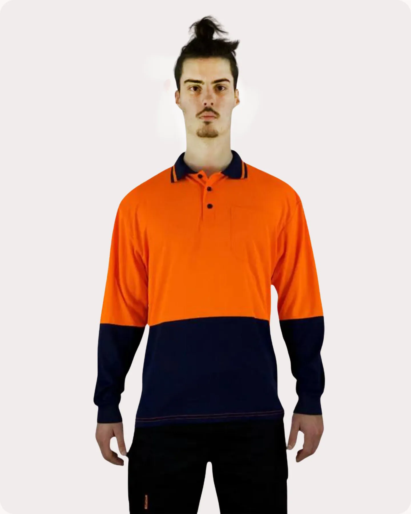 Hi Vis LS Polo Shirt 19OL