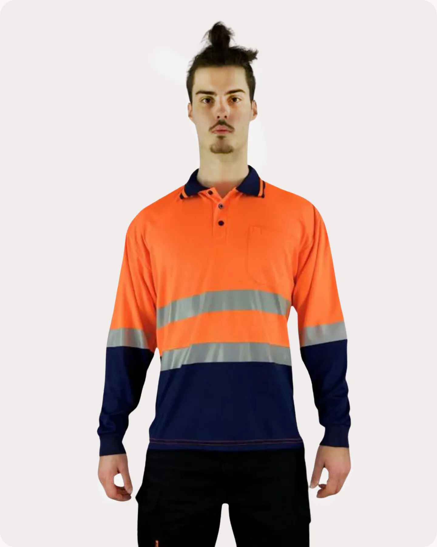 Hi Vis LS Taped Polo Shirt 19OLT