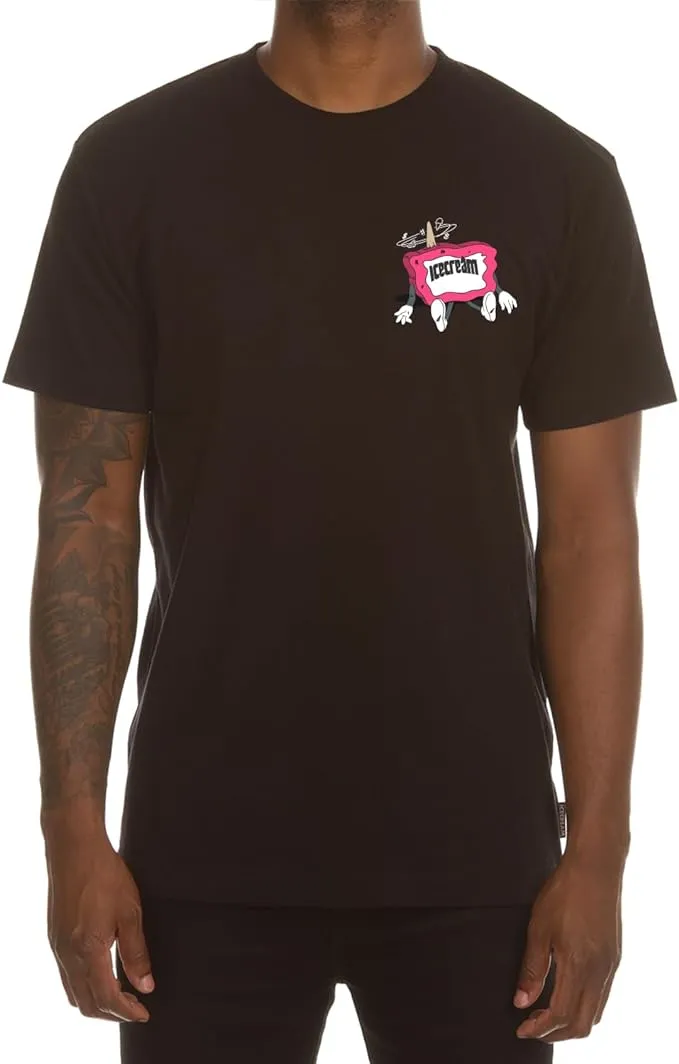 ICECREAM Billionaire Boys Club Men's Knock Out Short Sleeve Crew Neck T-Shirt