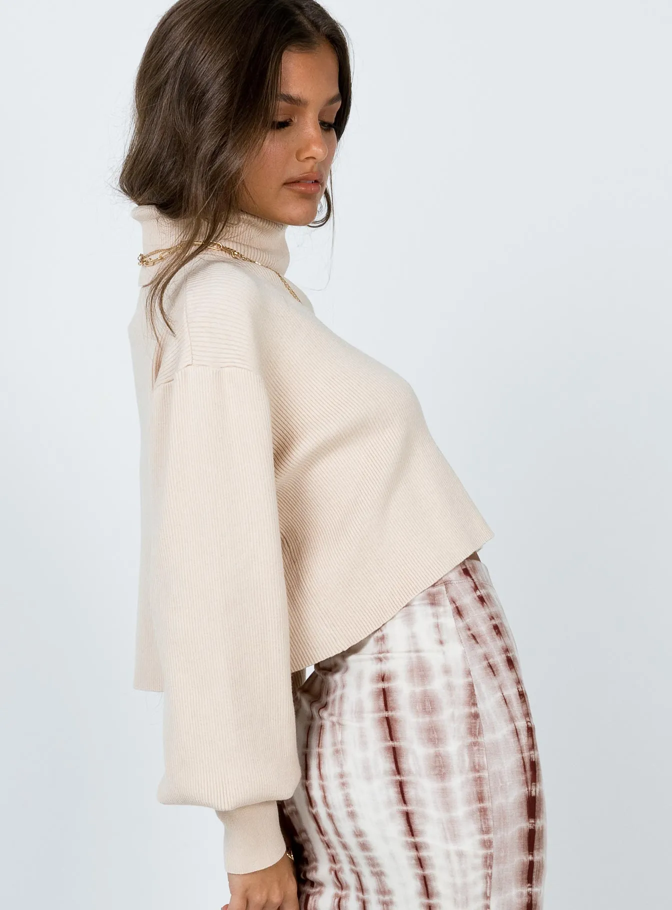 Izzy Turtleneck Sweater Cream