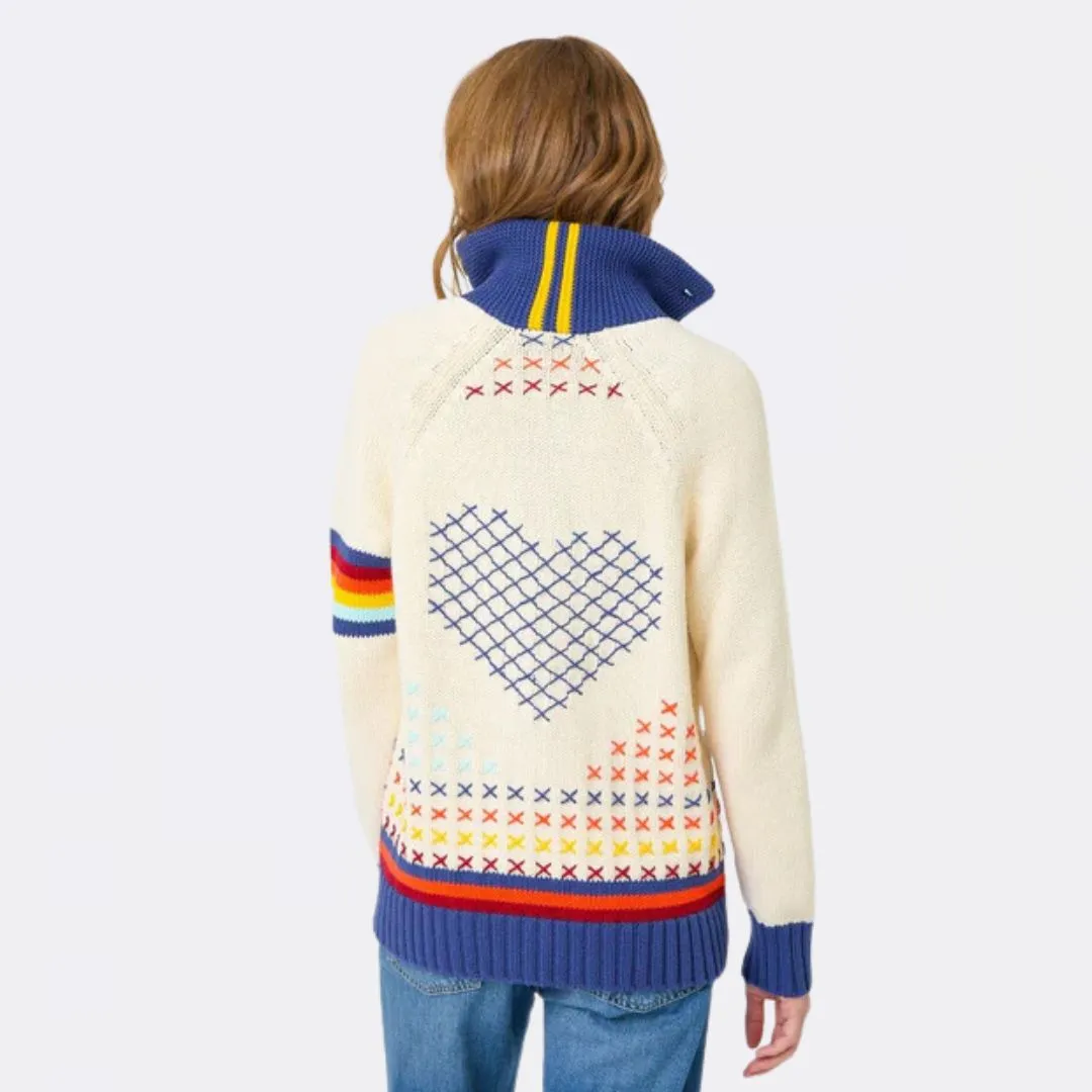 Joy Imperfect Heart Sweater Coat (Birch)