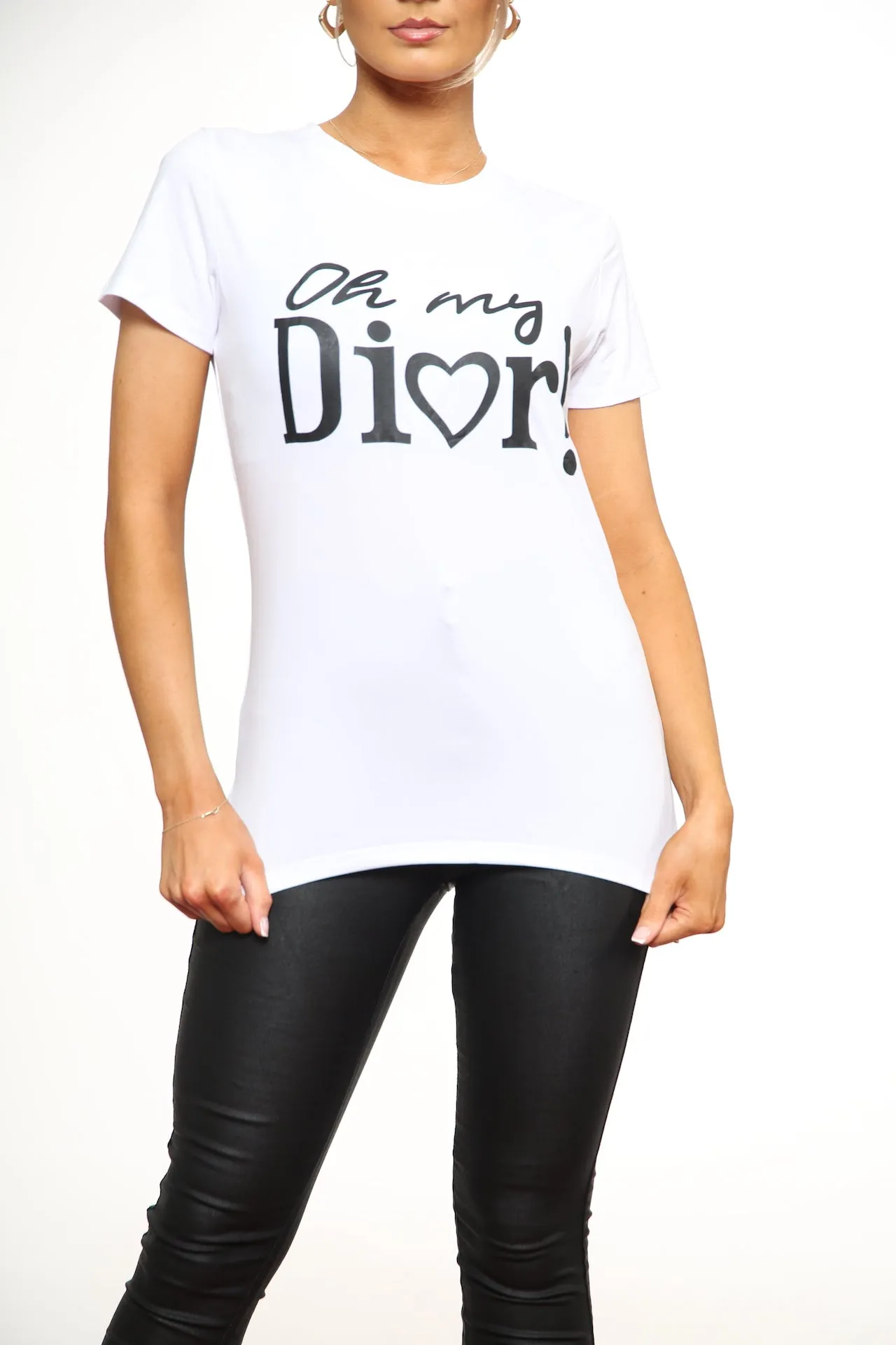 Ladies Ohh my Dior printed t shirt