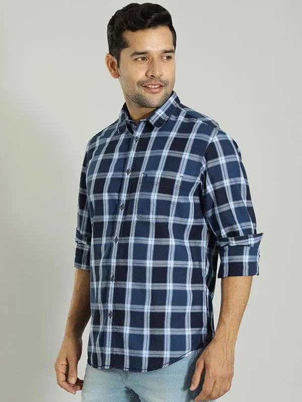 Men Checked Full Sleeve Cotton Shirt