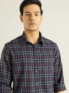 Men Checked Full Sleeve Cotton Shirt