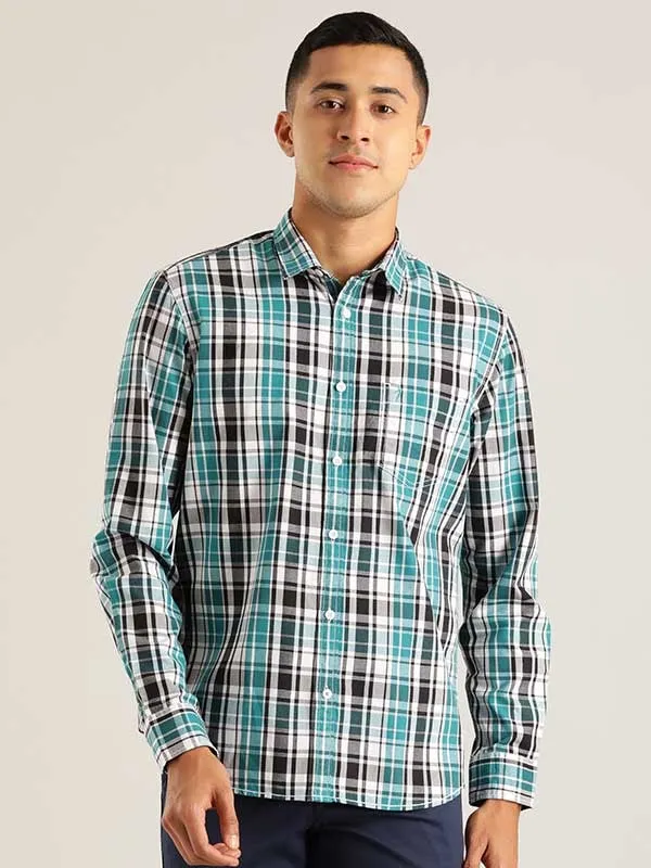 Men Checked Full Sleeve Cotton Shirt