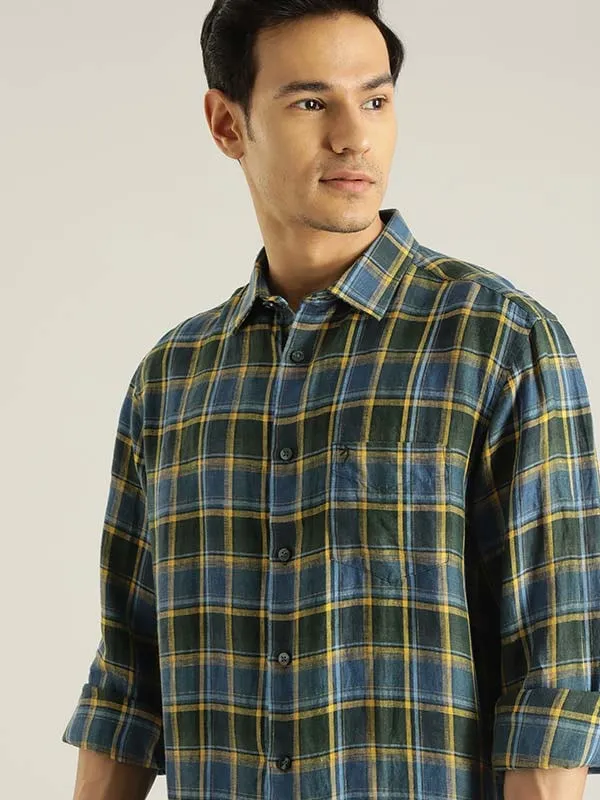 Men Checked Full Sleeve Cotton Shirt