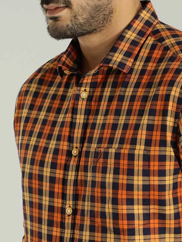 Men Checked Full Sleeve Cotton Shirt