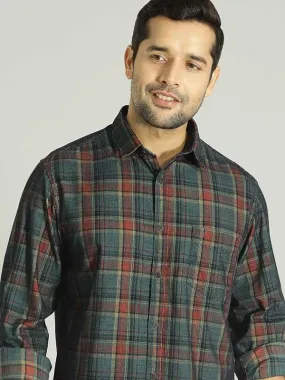 Men Checked Full Sleeve Cotton Shirt