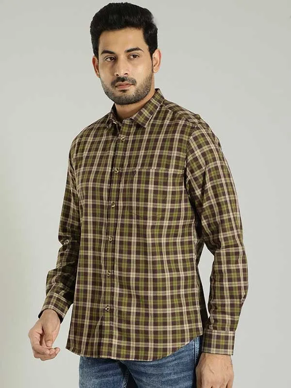 Men Checked Full Sleeve Cotton Shirt