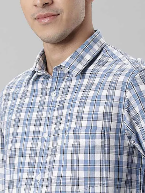 Men Fairtrade Checked Full Sleeve Cotton Stretch Shirt