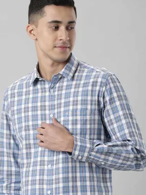 Men Fairtrade Checked Full Sleeve Cotton Stretch Shirt