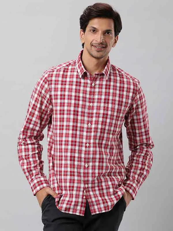 Men Fairtrade Checked Full Sleeve Cotton Stretch Shirt