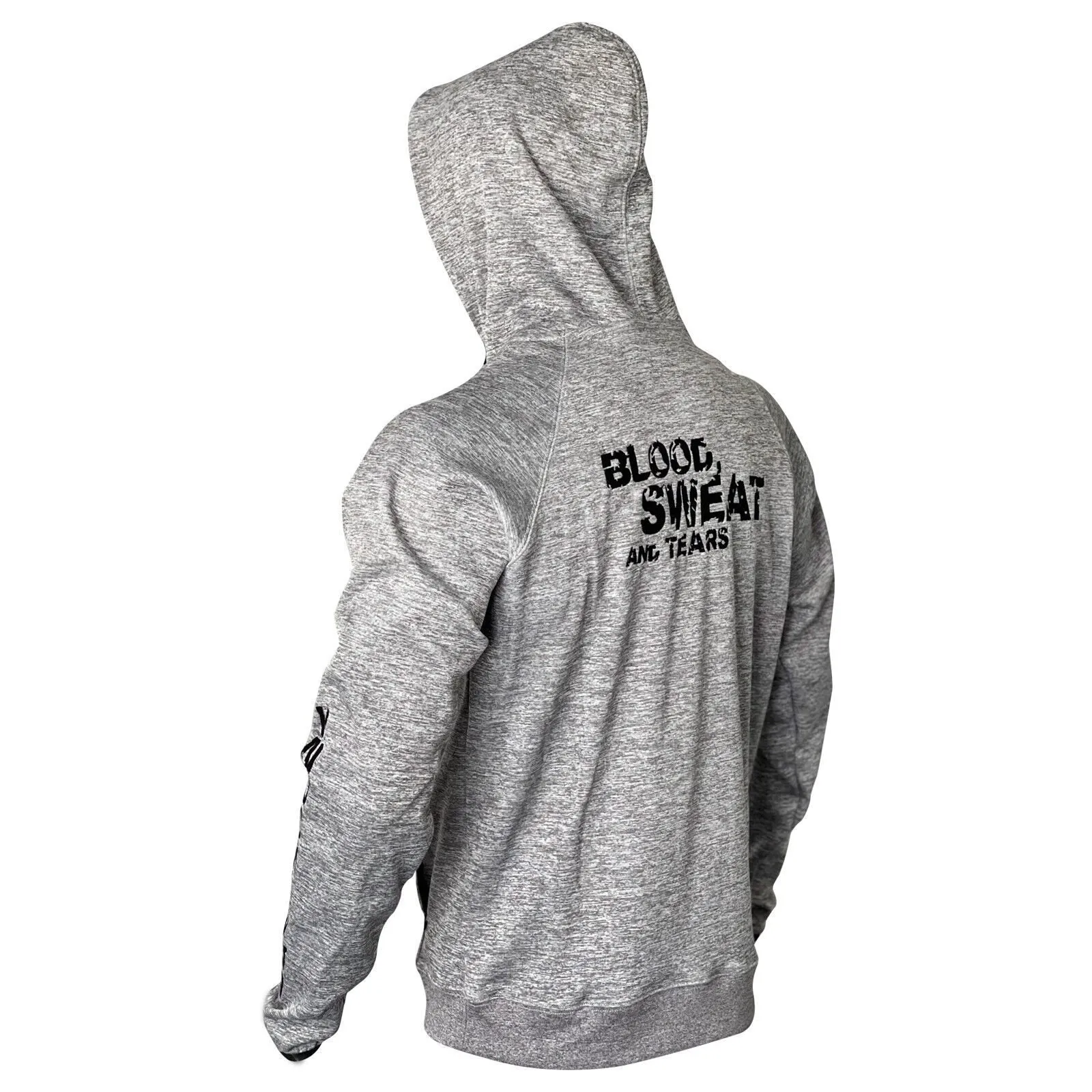 MEN KYOKUSHIN SPARTAN FULL ZIPPER HOODIE GREY COLOR