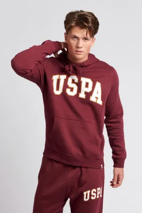 Mens Graphic Hoodie in Windsor Wine