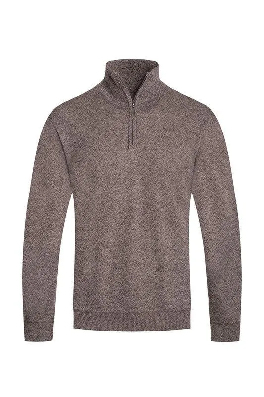 Mens Knit Quarter Zip Sweaters