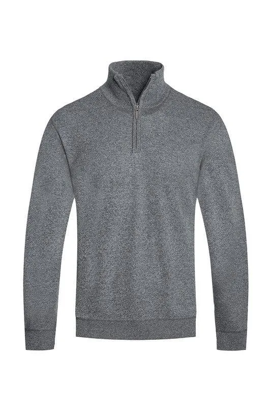 Mens Knit Quarter Zip Sweaters