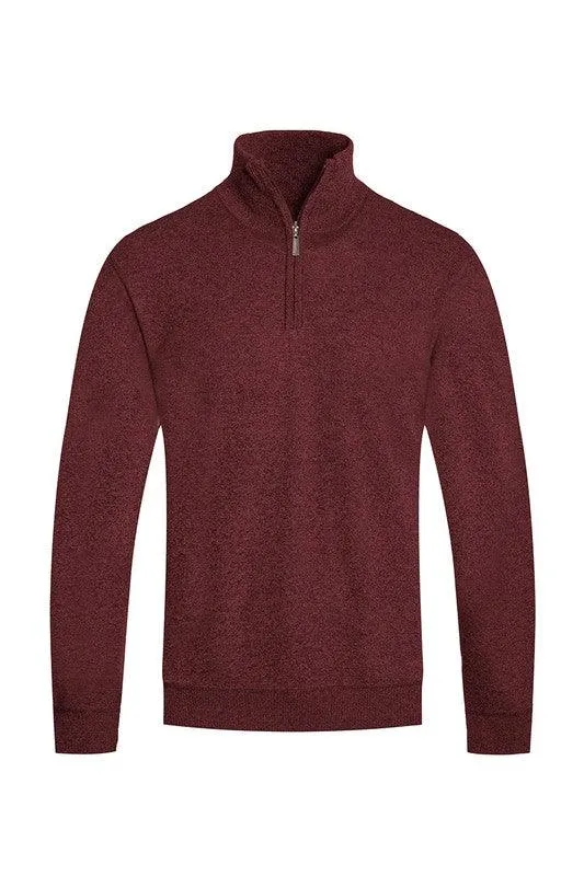 Mens Knit Quarter Zip Sweaters