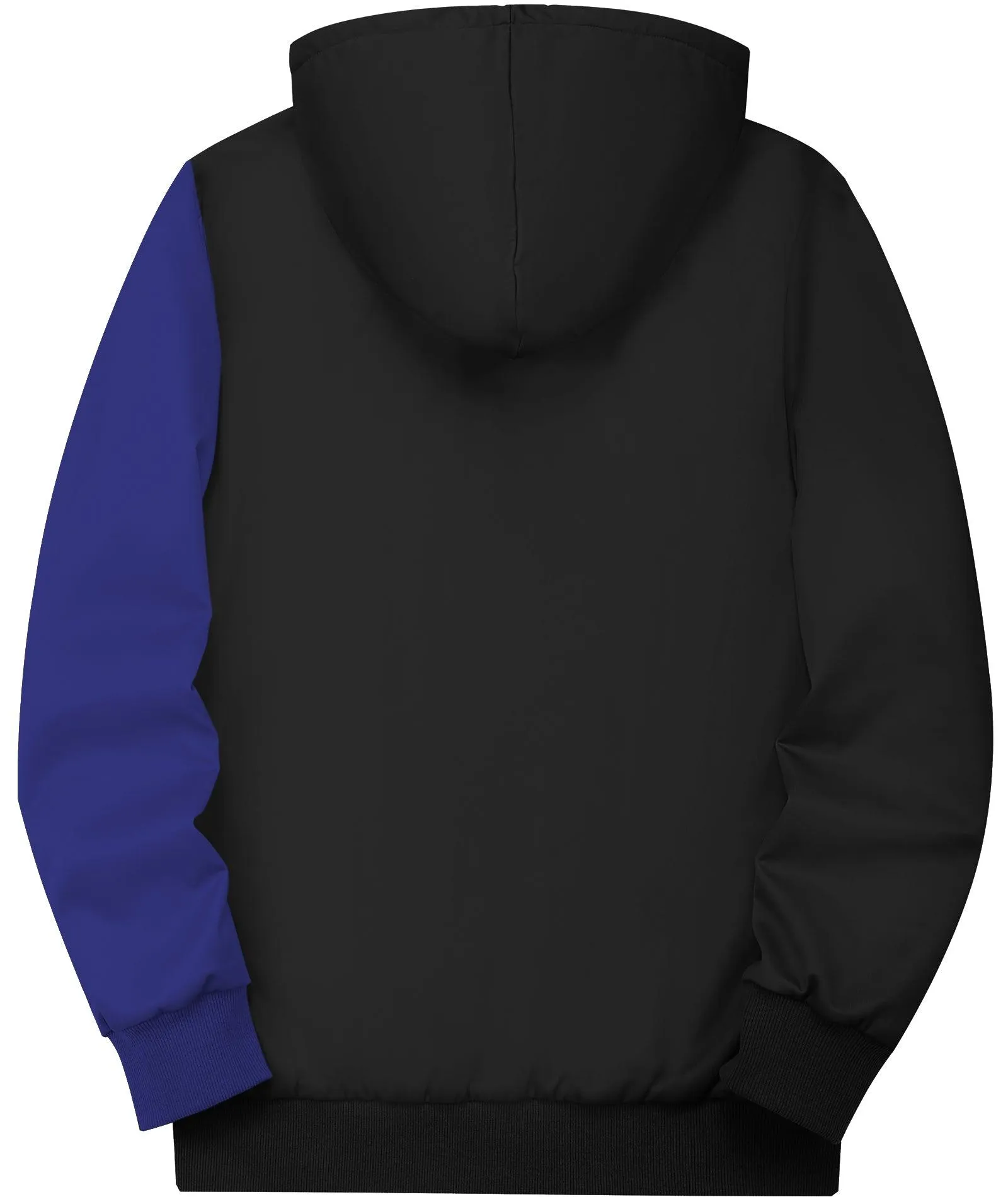 Men's Zip Up Printed Sherpa Lined Hoodie-ZPK000340