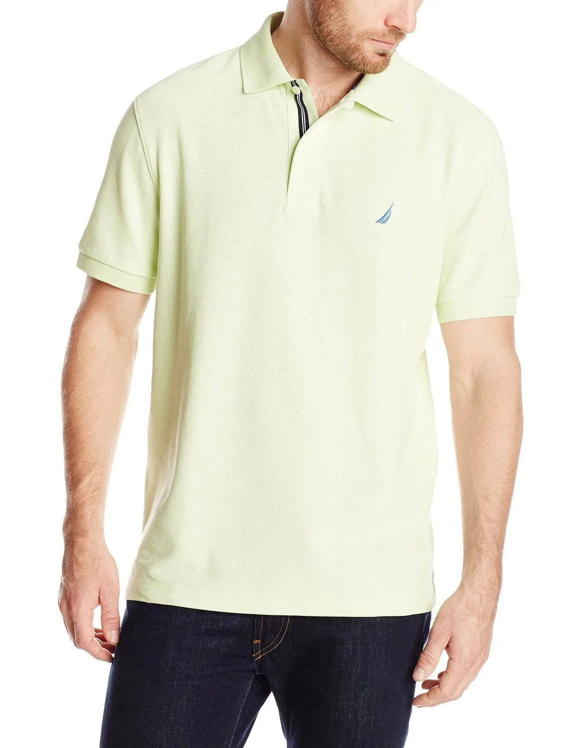 Nautica Men's Short-Sleeve Solid Deck Polo Shirt