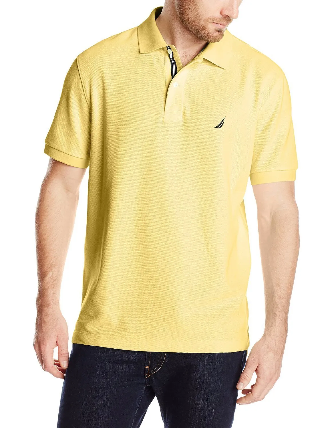 Nautica Men's Short-Sleeve Solid Deck Polo Shirt