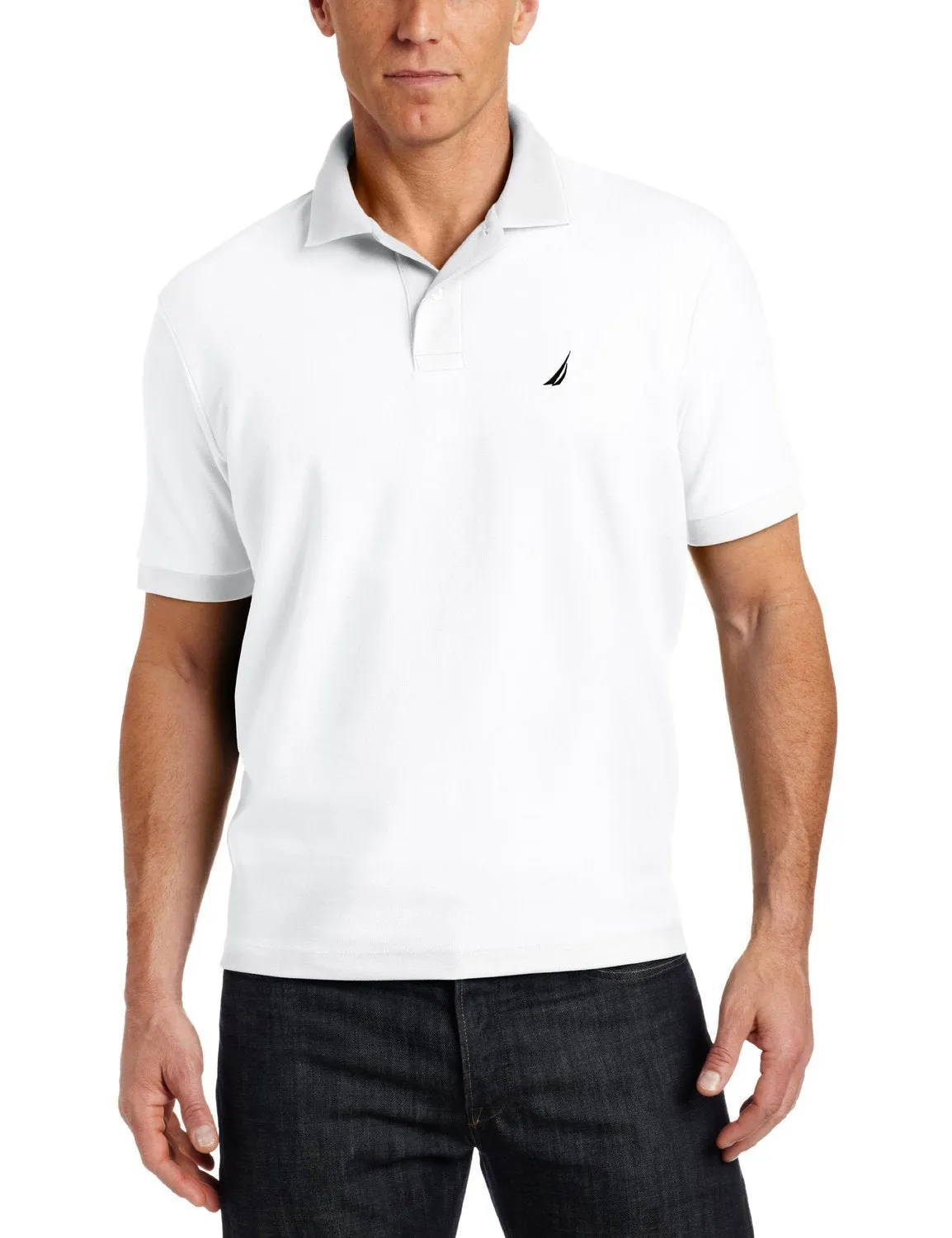 Nautica Men's Short-Sleeve Solid Deck Polo Shirt