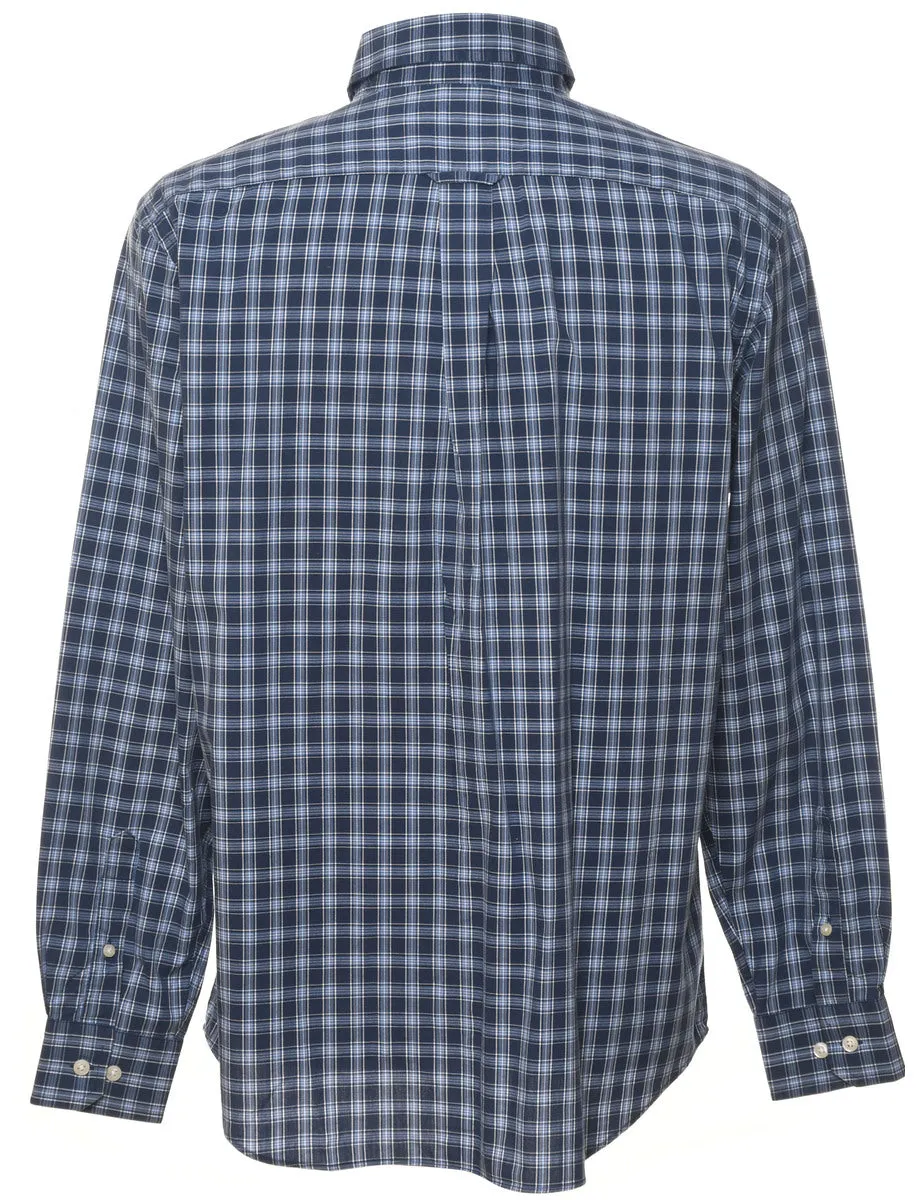 Nautica Navy Checked Shirt - L