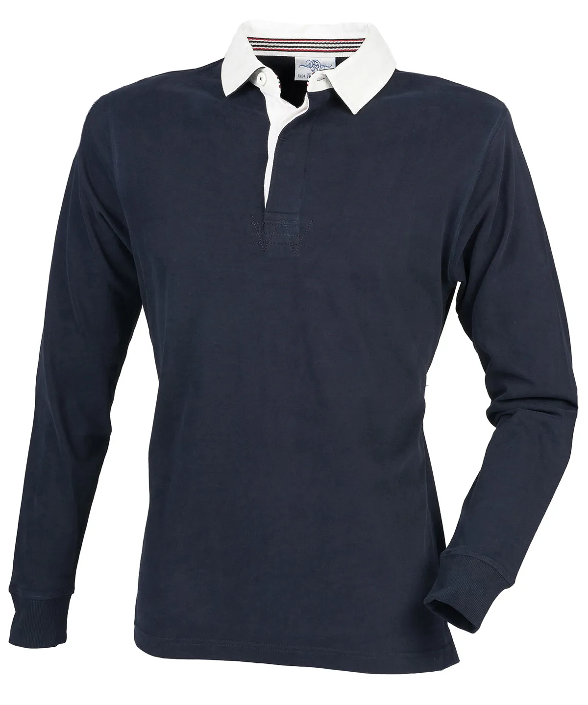 Navy - Premium superfit rugby shirt