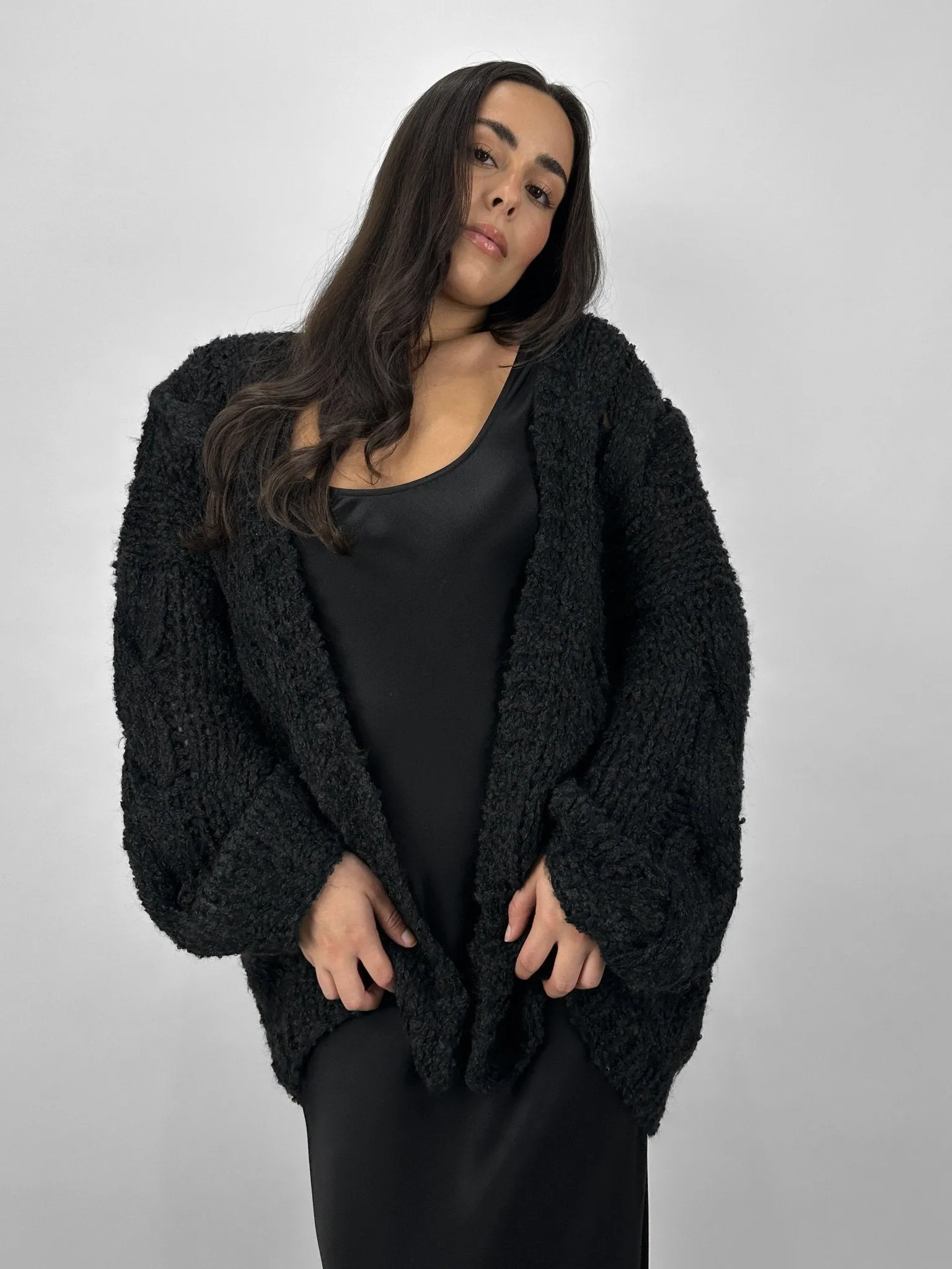 Oversized Chunky Knit Cardigan