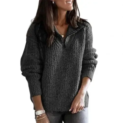 Patrizia sweater with half-zip