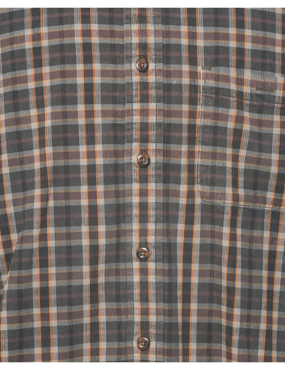 Pendleton Corduroy Checked Shirt - L