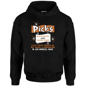 Pick's - Los Angeles, CA - Vintage Restaurant - Unisex Hoodie