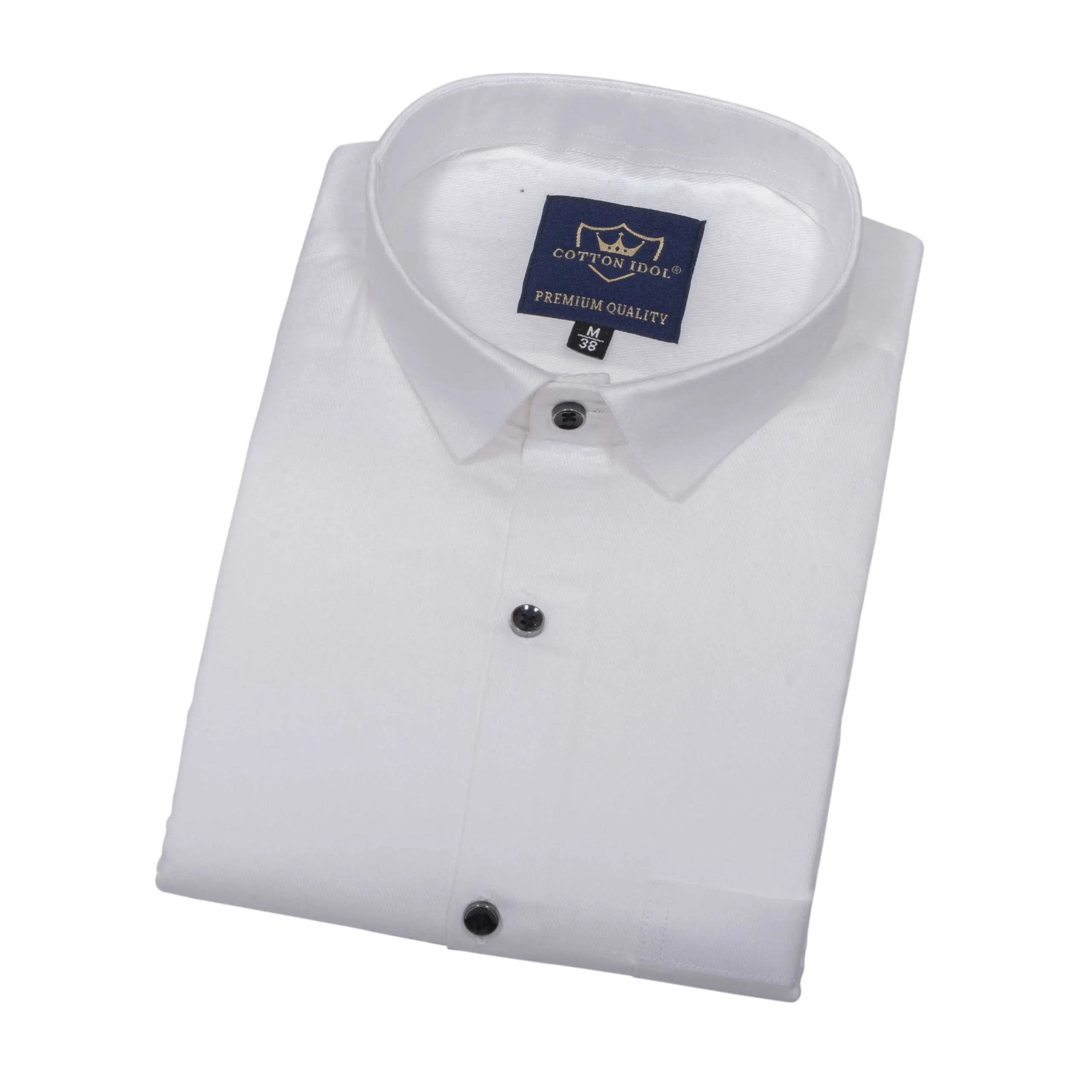 Premium Cotton Plain White Shirt