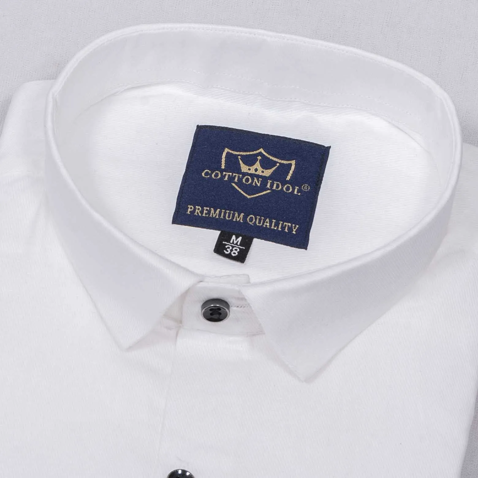 Premium Cotton Plain White Shirt